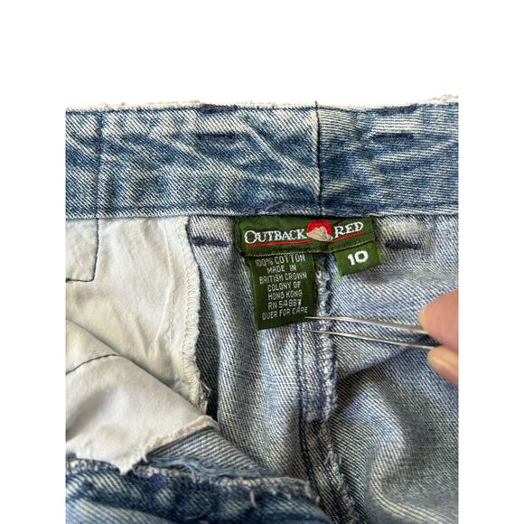 Outback Red Vintage 80s Baggy Jeans w Tapered Leg Women's Size 10 - Picture 5 of 10
